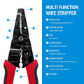 Wire Stripper Pliers Network Stripping Cutter Cable Wire Crimping Electrician Repair Tools Wire Stripper Tool hand tools